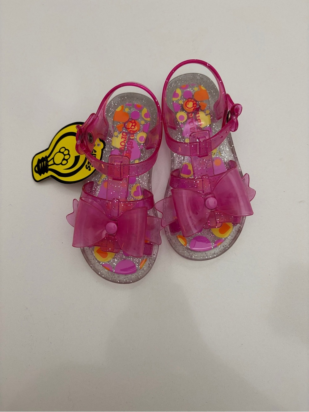 Buster Brown Hot Pink Bow Jelly Sandals for Kids